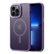  iPhone 13 Pro Max Skal MagSafe Hybrid Matt Lila - Teknikhallen.se