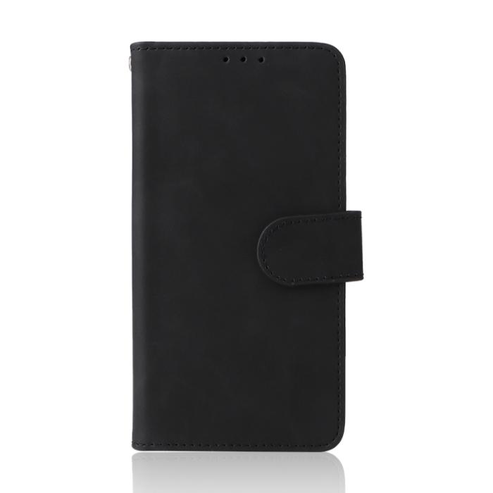 Bild 2,  Samsung Galaxy S22 Fodral Skin Touch Läder Svart - Teknikhallen.se