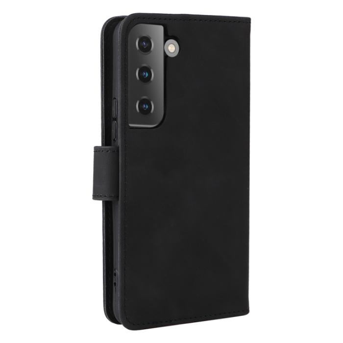Bild 3,  Samsung Galaxy S22 Fodral Skin Touch Läder Svart - Teknikhallen.se