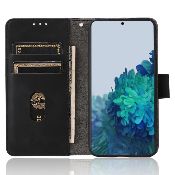 Bild 4,  Samsung Galaxy S22 Fodral Skin Touch Läder Svart - Teknikhallen.se