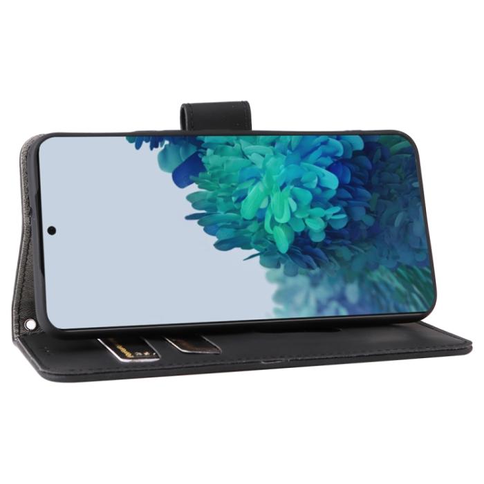 Bild 5,  Samsung Galaxy S22 Fodral Skin Touch Läder Svart - Teknikhallen.se