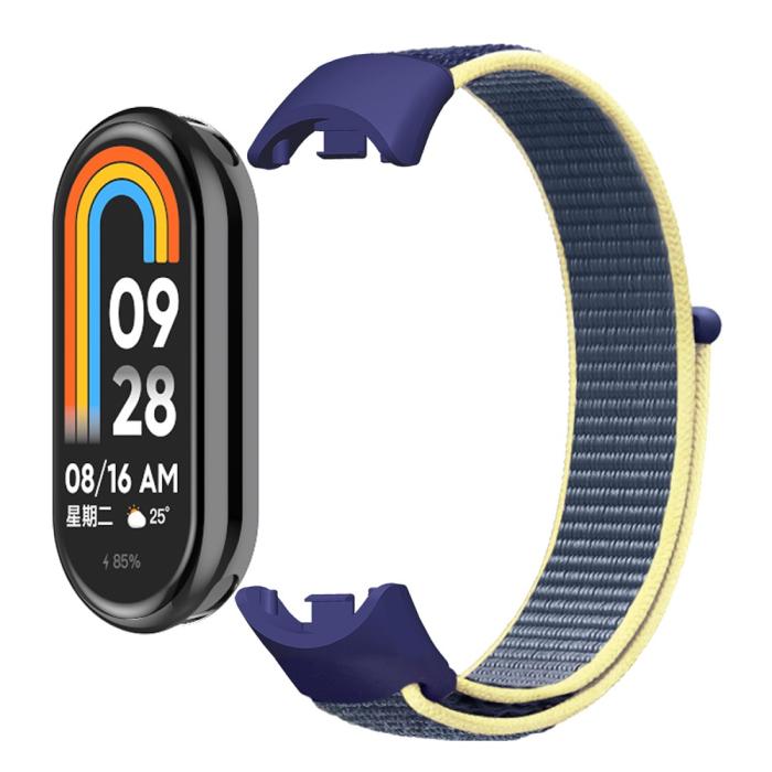 Bild 2,  Xiaomi Smart Band 10/9/8 Armband Nylon Ljus Rosa - Teknikhallen.se
