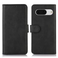  Google Pixel 8 Fodral Solid L&auml;der Svart - Teknikhallen.se