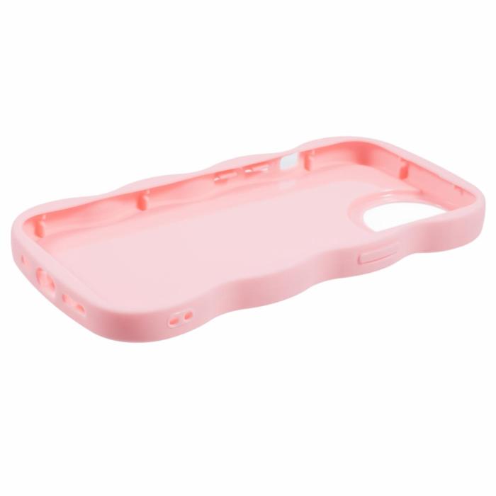 Bild 4,  iPhone 14 Mobilskal Wavy Ljus Rosa - Teknikhallen.se