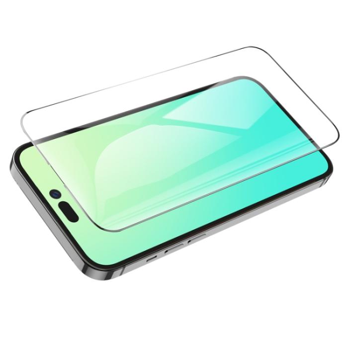 Bild 2, HOCO HOCO iPhone 14 Pro Skärmskydd Ez Fit Heltäckande Härdat Glas - Teknikhallen.se