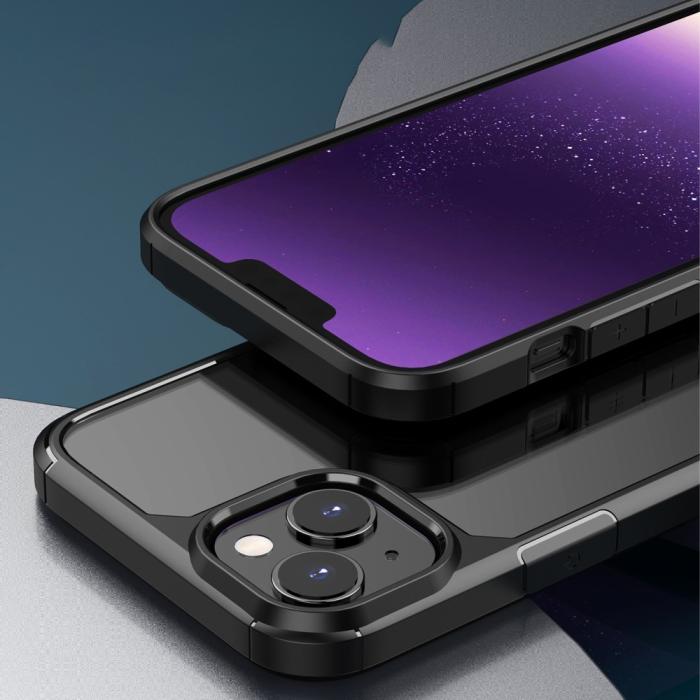 Bild 3,  iPhone 15 Plus Skal Defense Armor Hybrid Svartgrön - Teknikhallen.se