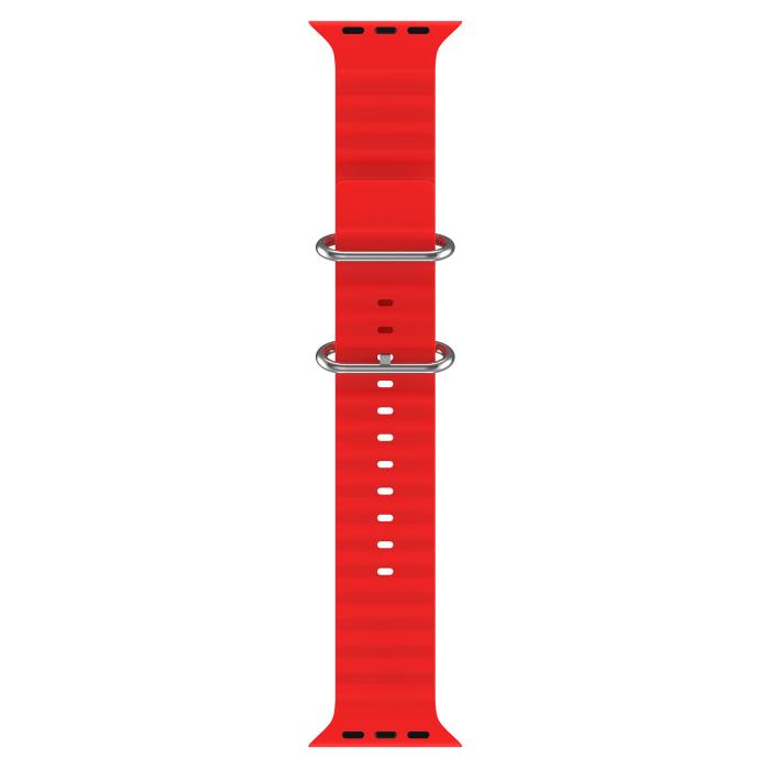 Bild 3, ColorPop Apple Watch 42/41/40/38 mm Armband Ocean Wave Röd - Teknikhallen.se
