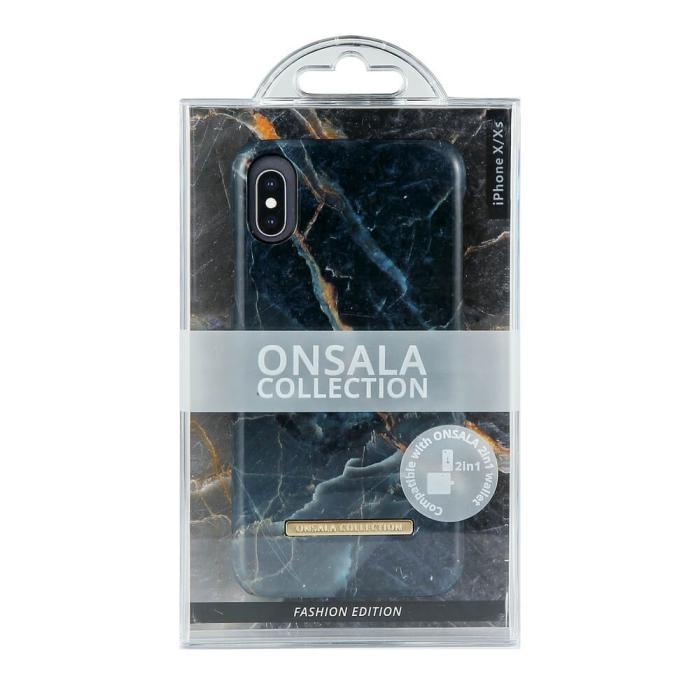 Bild 2, Onsala ONSALA iPhone X/Xs Mobilskal Shine Grey Marble - Teknikhallen.se