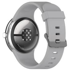  Google Pixel Watch 4 / 3 45 mm Armband Silikon Gr&aring; - Teknikhallen.se