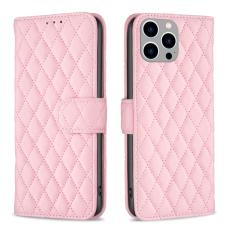  iPhone 15 Pro Max Fodral Diamond L&auml;der Rosa - Teknikhallen.se