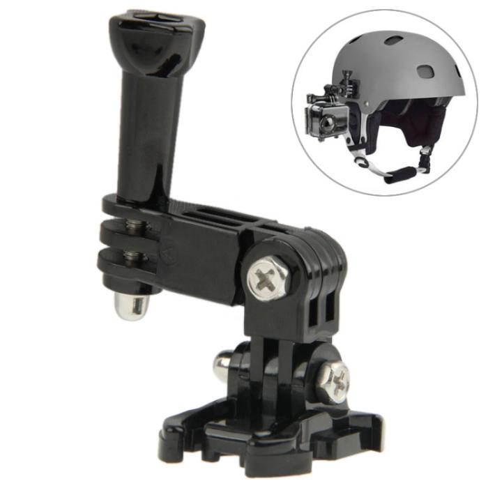 Bild 2,  GoPro/DJI/Insta360 Justerbart Fäste För Hjälm Svart - Teknikhallen.se