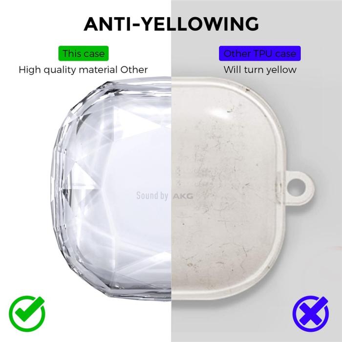 Bild 6, AHASTYLE AHASTYLE Galaxy Buds 2/Pro/Live Skal Diamond Rosa - Teknikhallen.se
