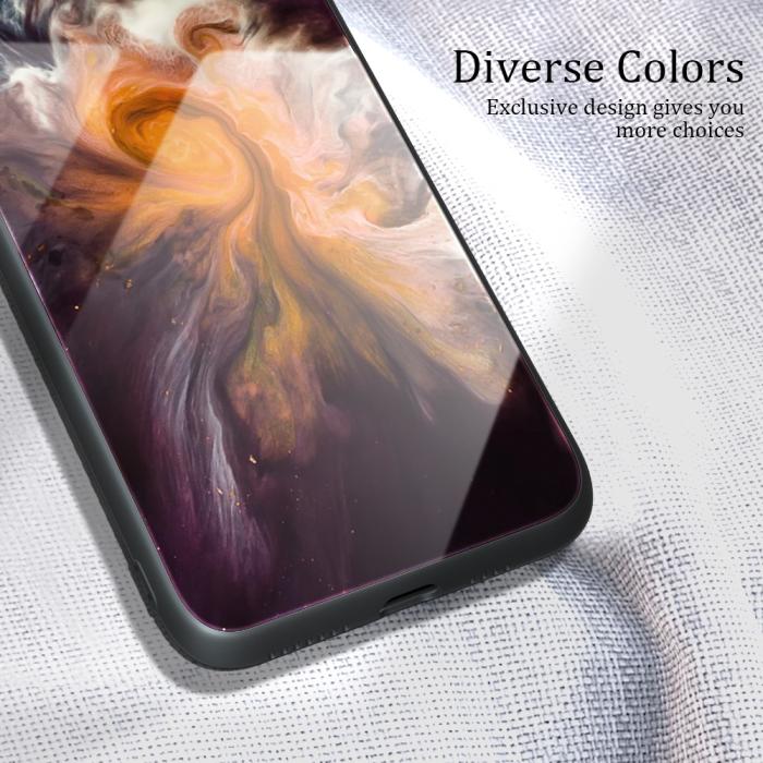 Bild 4,  Samsung Galaxy A05s 4G Skal Marmor Härdat Glas Blå - Teknikhallen.se