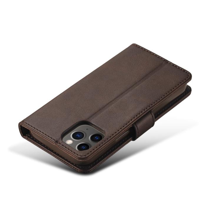 Bild 5, LC.IMEEKE iPhone 12 / 12 Pro - LC.IMEEKE Fodral - Brun - Teknikhallen.se