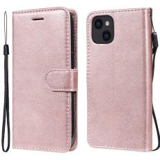  iPhone 13 - Solid Pl&aring;nboksfodral - Ros&eacute;guld - Teknikhallen.se