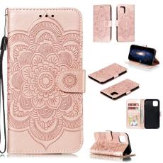  iPhone 11 - Sun Mandala Pl&aring;nboksfodral - Ros&eacute;guld - Teknikhallen.se