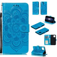  iPhone 11 - Sun Mandala Pl&aring;nboksfodral - Bl&aring; - Teknikhallen.se