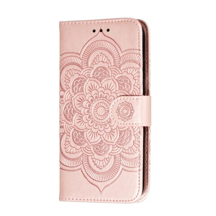 Bild 3,  iPhone 11 - Sun Mandala Plånboksfodral - Roséguld - Teknikhallen.se