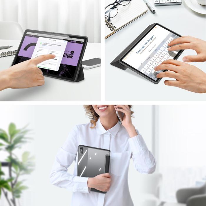 Bild 5, DUX DUCIS DUX DUCIS Lenovo Tab P11 Gen 2 Fodral TOBY Tri-Fold Svart - Teknikhallen.se