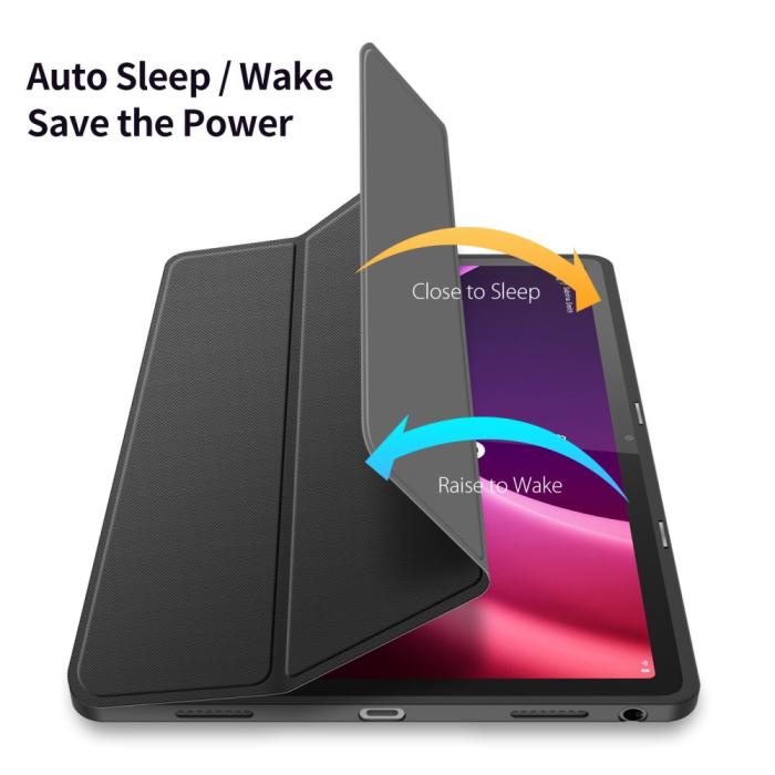 Bild 6, DUX DUCIS DUX DUCIS Lenovo Tab P11 Gen 2 Fodral TOBY Tri-Fold Svart - Teknikhallen.se