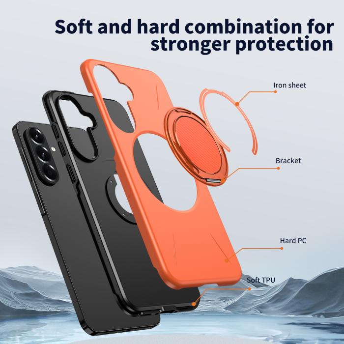 Bild 5,  Samsung Galaxy A27 5G Skal Magsafe Kickstand Orange - Teknikhallen.se