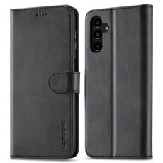 LC.IMEEKE LC.IMEEKE Galaxy A54 5G Fodral L&auml;der Svart - Teknikhallen.se