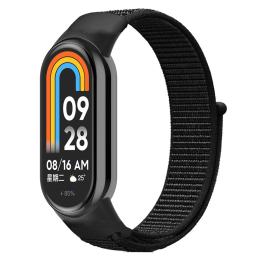  Nylon Sportarmband Xiaomi Smart Band 8 Svart - Teknikhallen.se