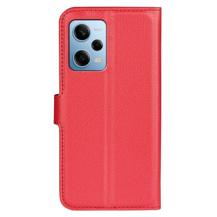Bild 6,  Xiaomi Redmi Note 12 Pro 5G Fodral Litchi Läder Röd - Teknikhallen.se
