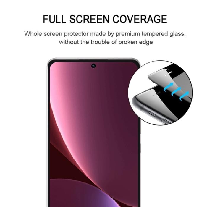Bild 3,  Xiaomi 12 Pro Skärmskydd Heltäckande Härdat Glas - Teknikhallen.se