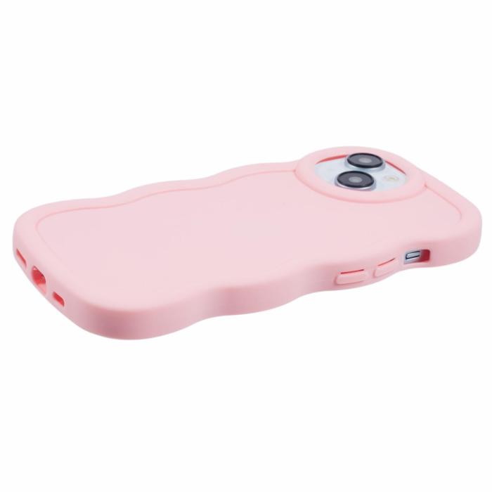 Bild 5,  iPhone 14 Mobilskal Wavy Ljus Rosa - Teknikhallen.se