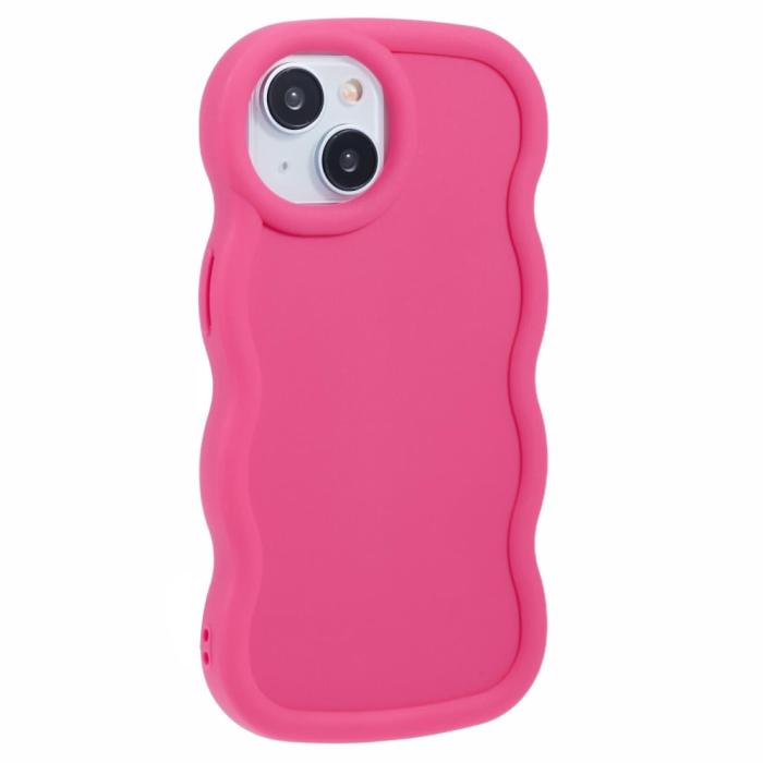 Bild 3,  iPhone 14 Mobilskal Wavy Rosa - Teknikhallen.se