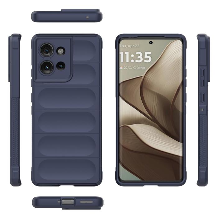 Bild 3,  Motorola Edge 50 Skal Magic Shield Mörk Blå - Teknikhallen.se
