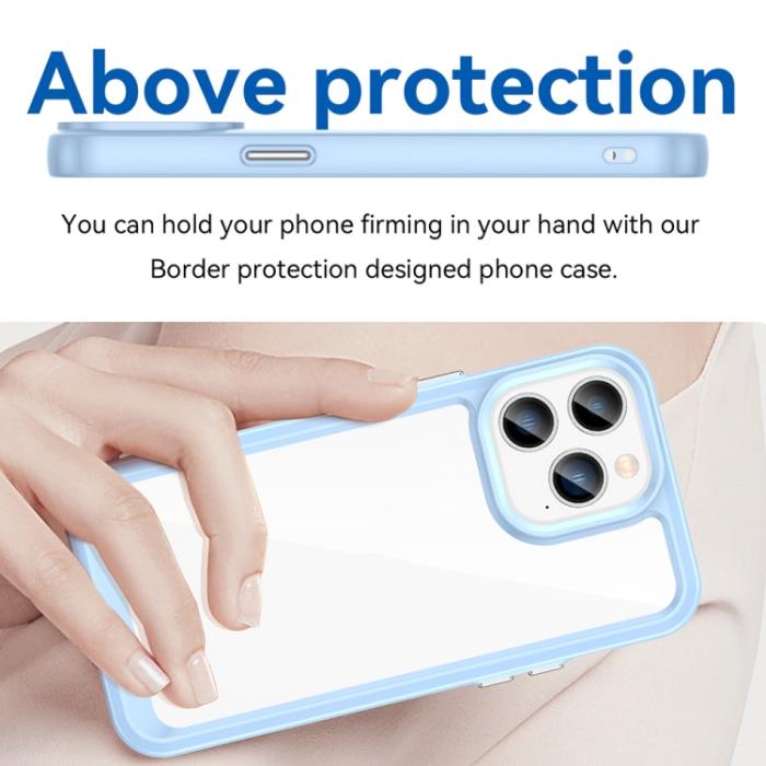 Bild 4,  iPhone 14 Skal Akryl/TPU Blå - Teknikhallen.se