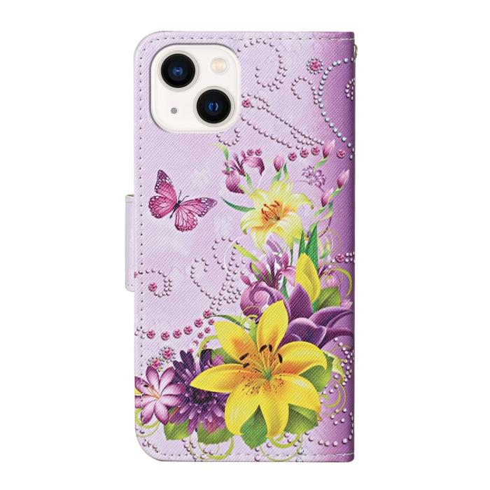 Bild 3,  iPhone 14 Fodral Med Tryck Gula Blommor - Teknikhallen.se