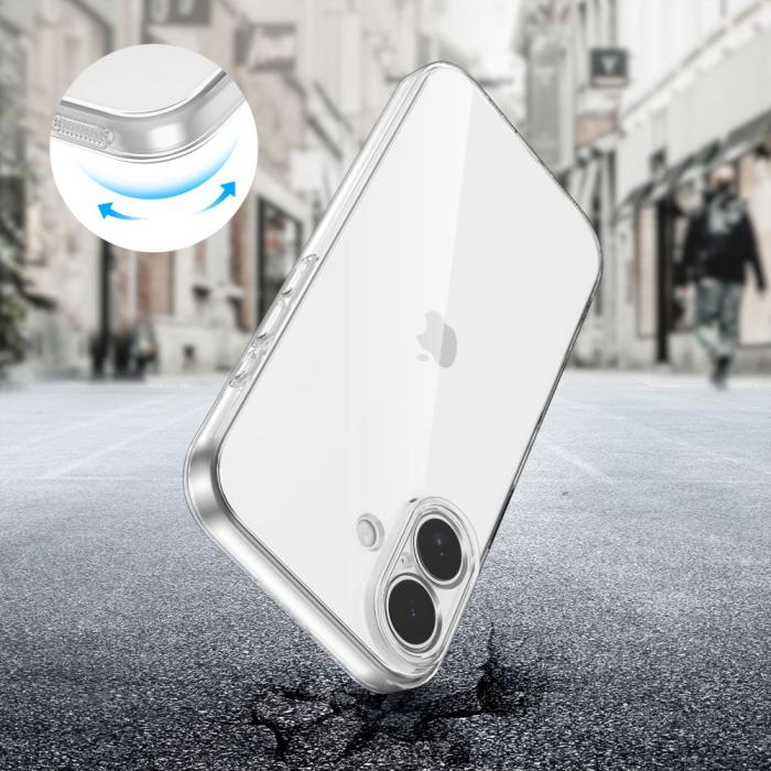 Bild 2, Tech-Protect Tech-Protect iPhone 17 Skal FlexAir Transparent - Teknikhallen.se