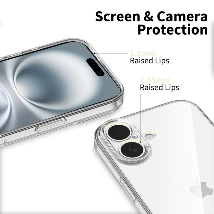 Bild 3, Tech-Protect Tech-Protect iPhone 17 Skal FlexAir Transparent - Teknikhallen.se