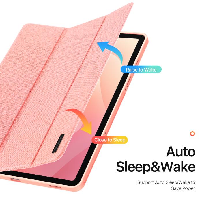 Bild 6, DUX DUCIS DUX DUCIS Galaxy Tab S11 Fodral DOMO Tri-Fold Rosa - Teknikhallen.se