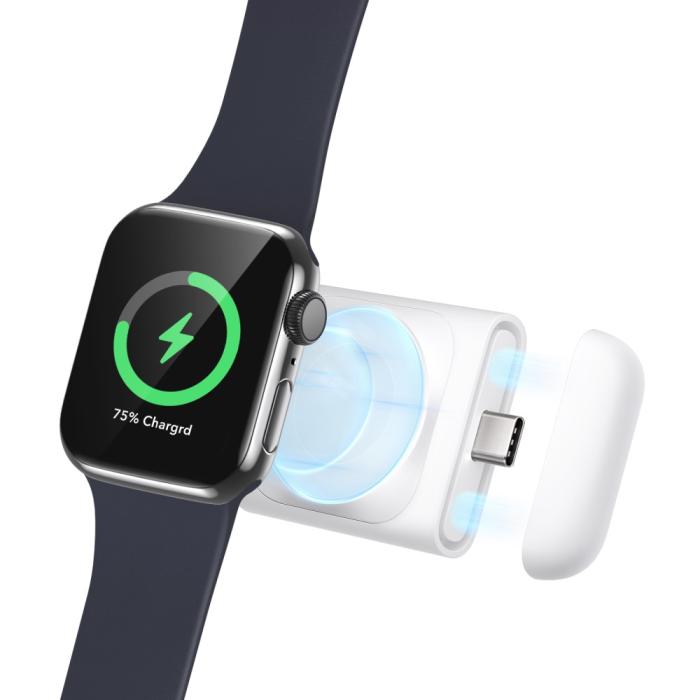 Bild 2, ESR ESR Apple Watch Magnetisk Trådlös Laddning USB-C Vit - Teknikhallen.se