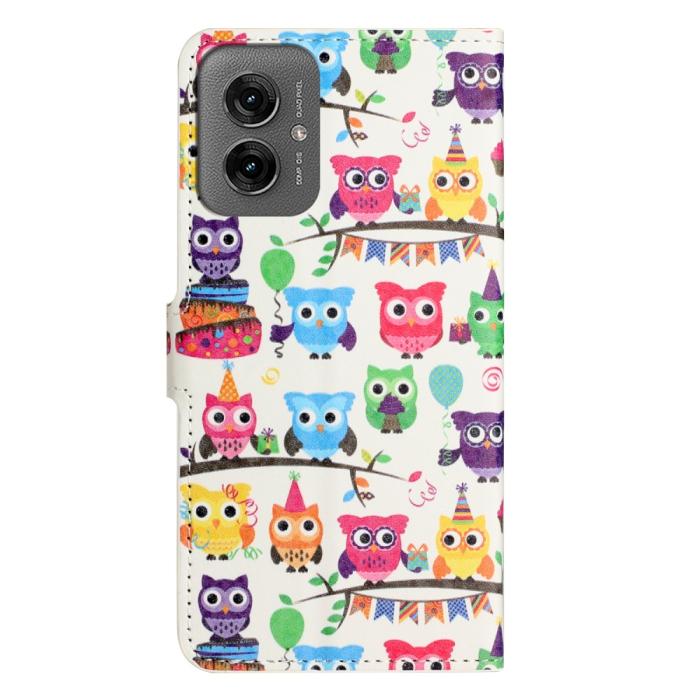 Bild 5,  Motorola Moto G55 5G Fodral Med Tryck Ugglor - Teknikhallen.se
