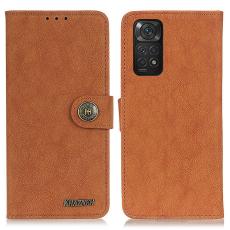 KHAZNEH KHAZNEH Xiaomi Redmi Note 11 4G Fodral Split L&auml;der Brun - Teknikhallen.se