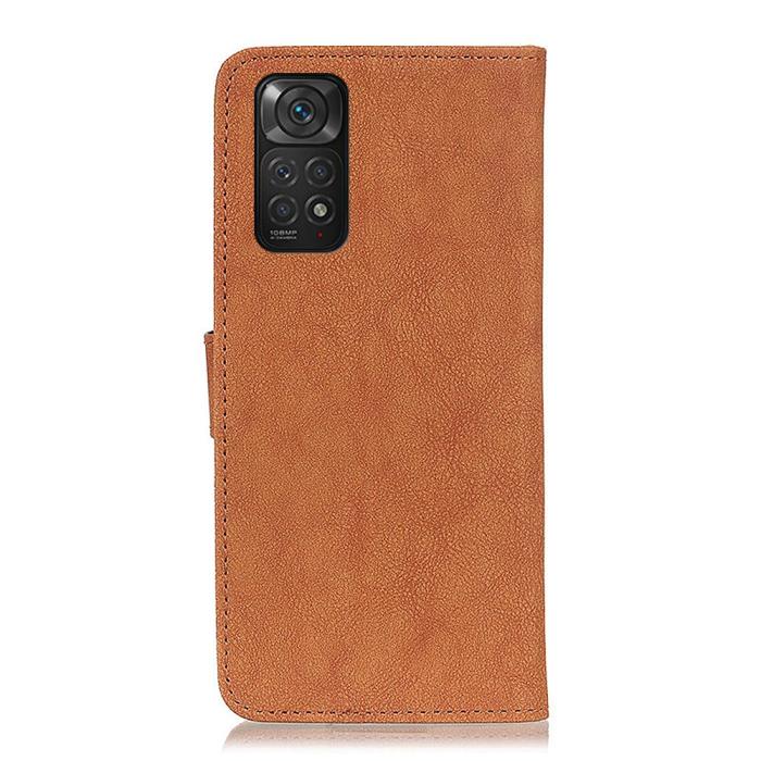 Bild 3, KHAZNEH KHAZNEH Xiaomi Redmi Note 11 4G Fodral Split Läder Brun - Teknikhallen.se