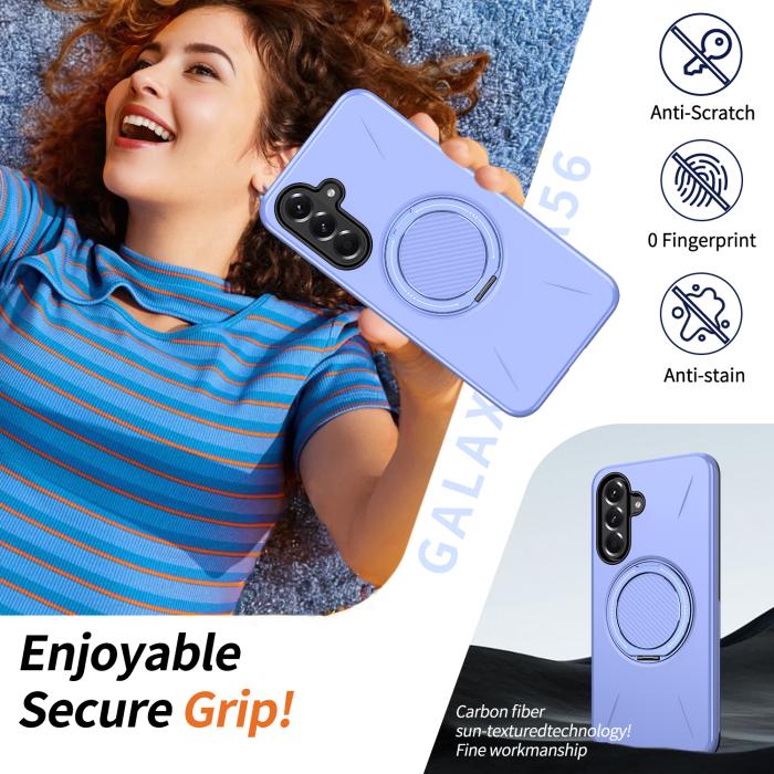Bild 2,  Samsung Galaxy A27 5G Skal Magsafe Kickstand Lila - Teknikhallen.se
