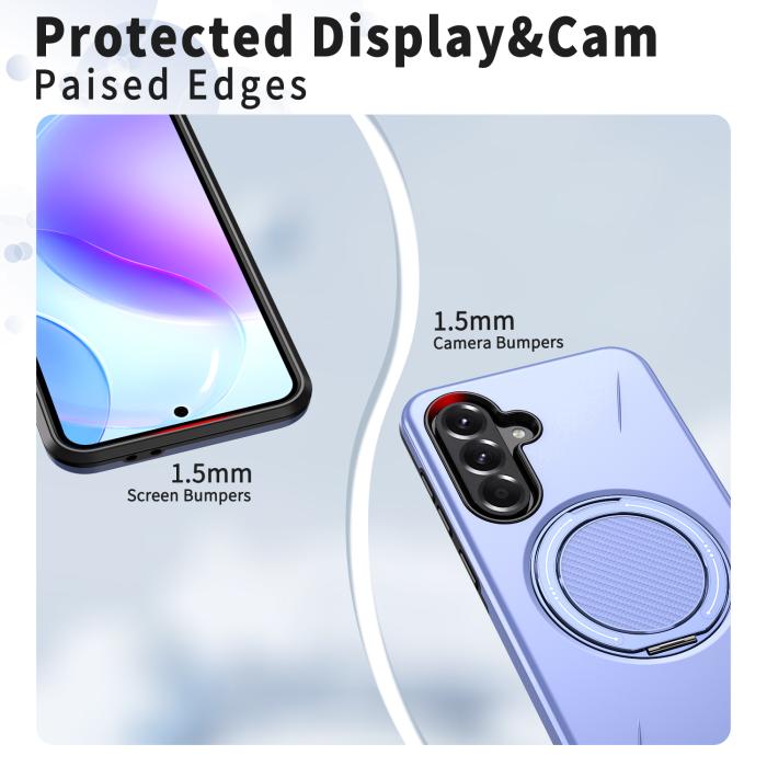 Bild 4,  Samsung Galaxy A27 5G Skal Magsafe Kickstand Lila - Teknikhallen.se