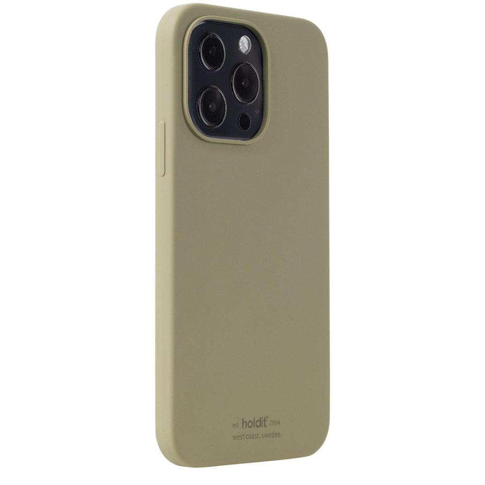 holdit holdit iPhone 13 Pro Mobilskal Silikon Khaki Green - Teknikhallen.se