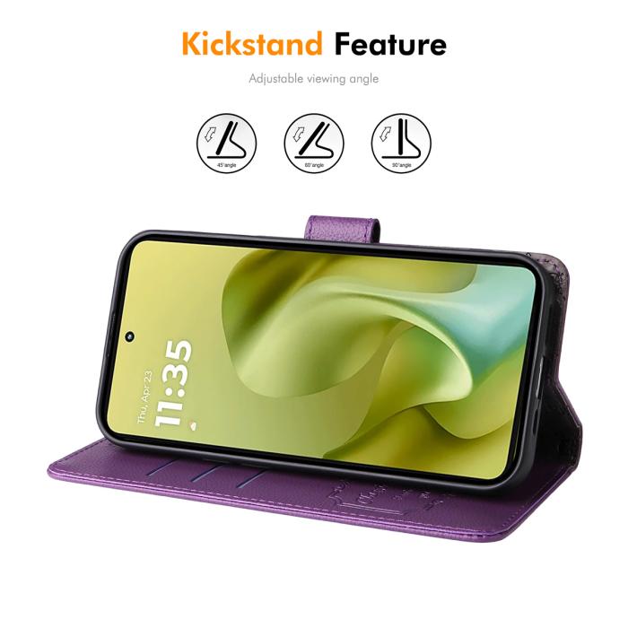 Bild 4, ENKAY ENKAY Motorola Moto G86 Power/G86 5G Fodral RFID Lila - Teknikhallen.se