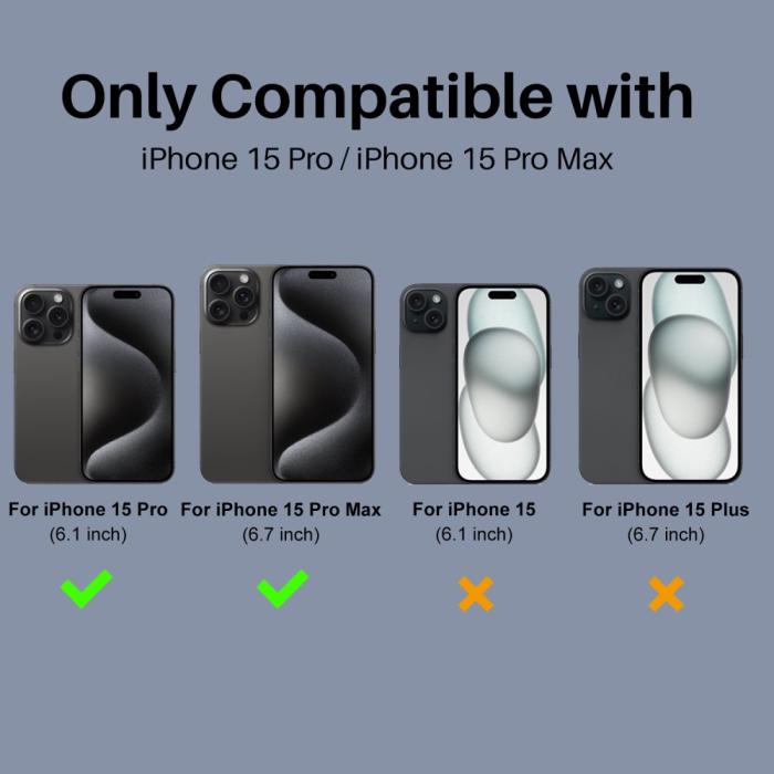 Bild 2, NORTHJO NORTHJO iPhone 15 Pro/15 Pro Max Linsskydd Transparent - Teknikhallen.se