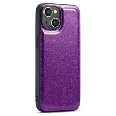 DG.MING DG.MING iPhone 14 Skal L&auml;der Glitter Lila - Teknikhallen.se