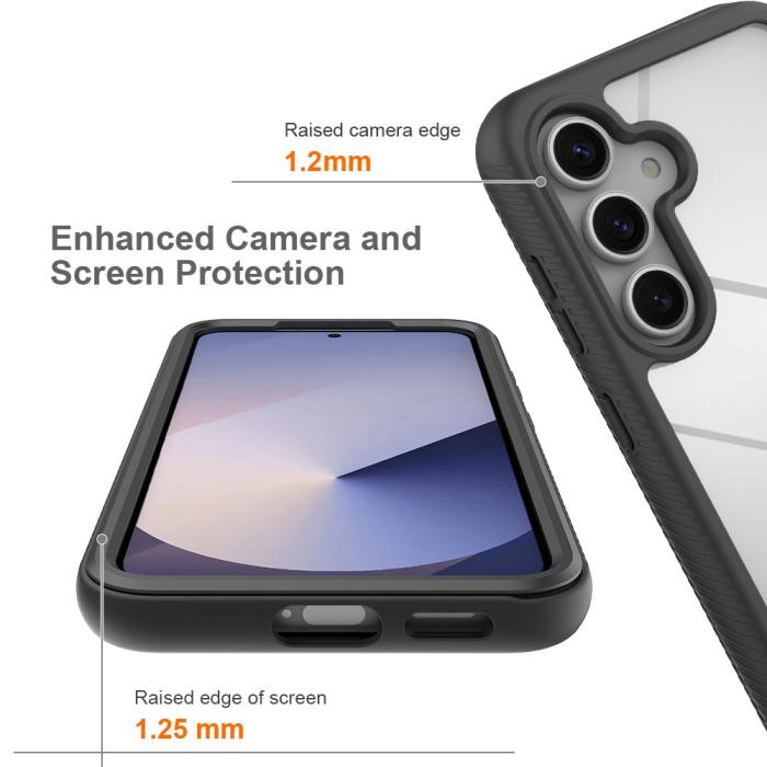 Bild 4,  Samsung Galaxy S25 Skal Hybrid Defense Svart - Teknikhallen.se