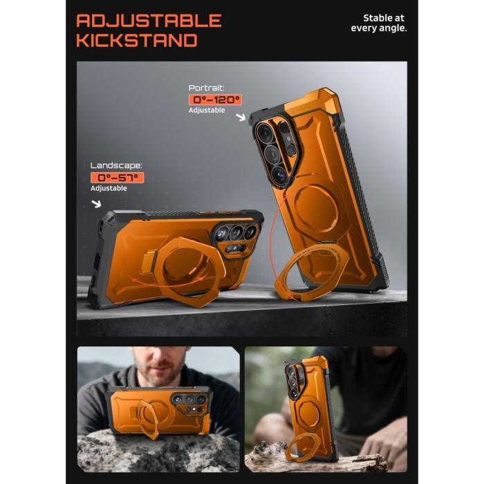 Bild 4, Supcase Supcase Galaxy S26 Ultra Skal MagSafe UB Grip Coral - Teknikhallen.se