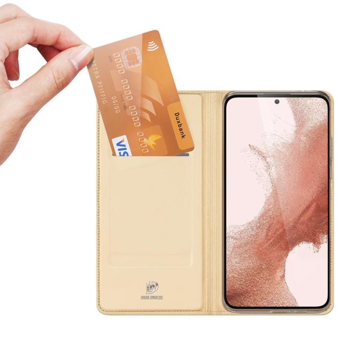 Bild 2, DUX DUCIS DUX DUCIS Samsung Galaxy S23 Plus Fodral Skin Pro Guld - Teknikhallen.se